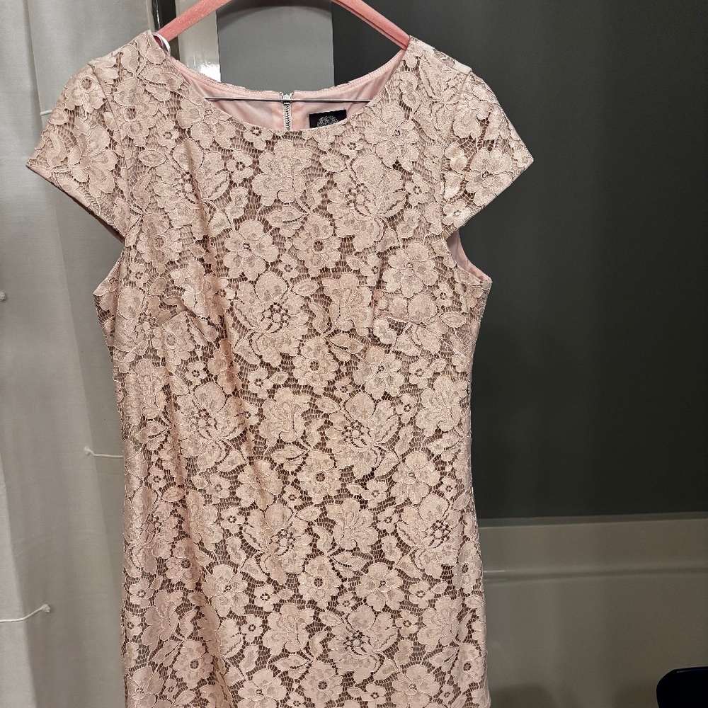 Lace blush dress
